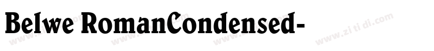 Belwe RomanCondensed字体转换